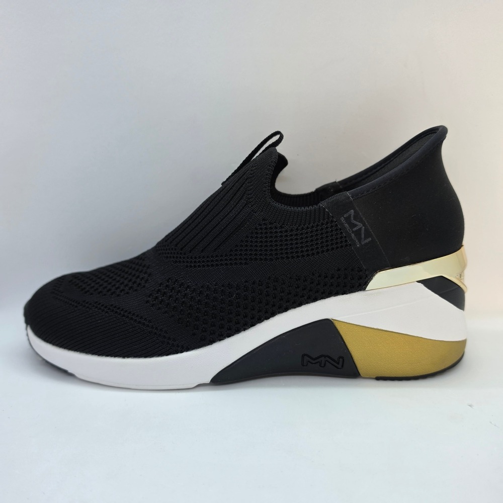 Skechers Mark Nason Slip-Ins A Wedge Crecent Black Gold Sneakers Womens 8 177667 - Picture 7 of 10